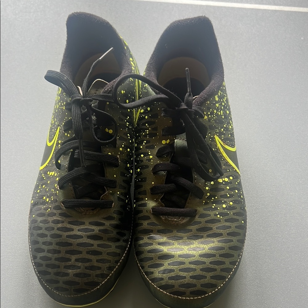 Nike  Black and Yellow Cleats